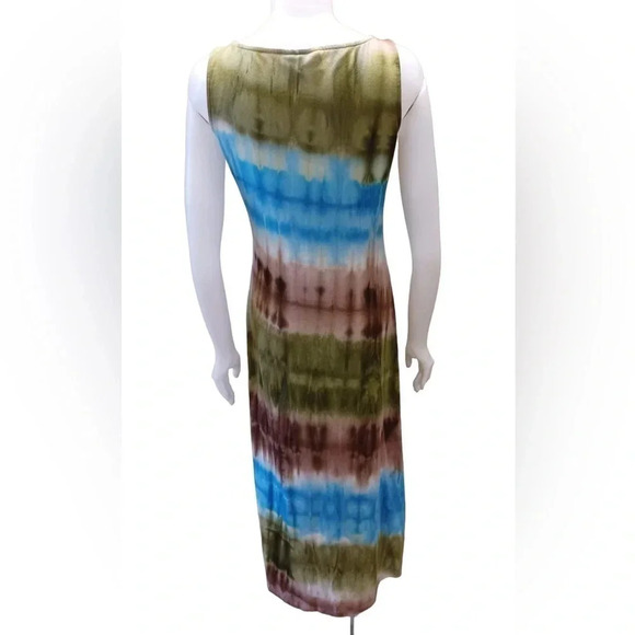 Tribal Sleeveless Maxi Dress Size Small - Picture 2 of 10